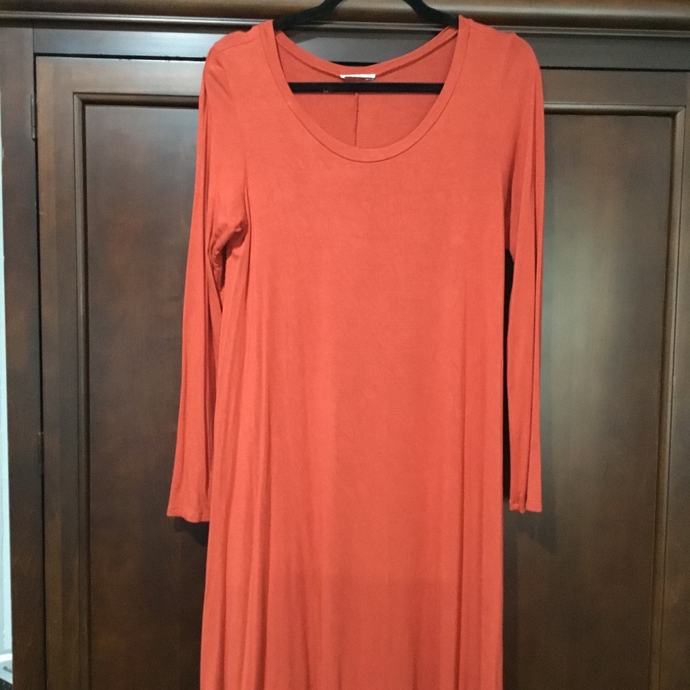 Rust colored dress